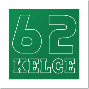 Kelce Jersey - 62 // Typography Design Posters and Art